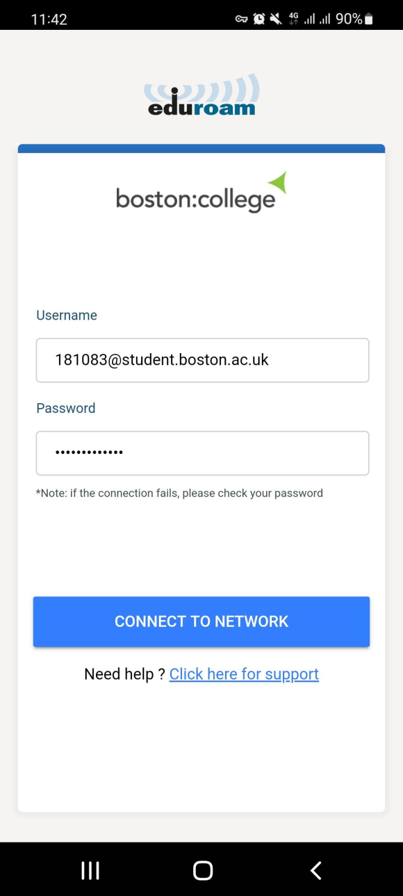 Sign in using your login details.